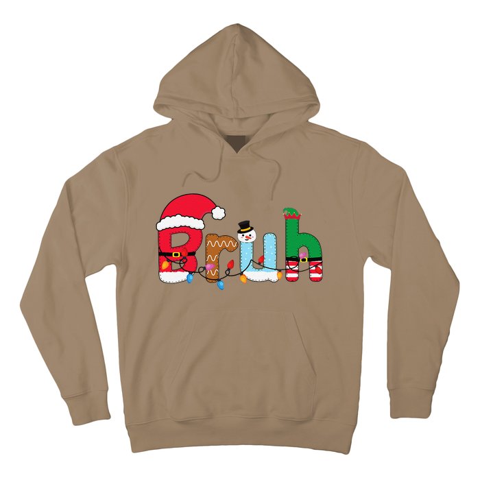 Bruh Christmas For Teen Funny Christmas Bruh Hoodie