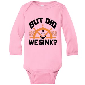 Boat Captain For Boater Wo Cool Boating Baby Long Sleeve Bodysuit