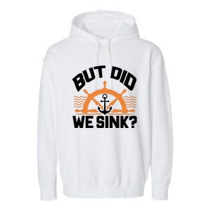 Boat Captain For Boater Wo Cool Boating Garment-Dyed Fleece Hoodie