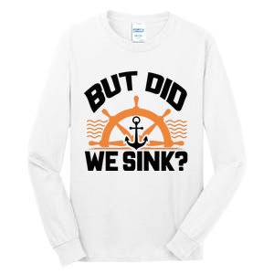 Boat Captain For Boater Wo Cool Boating Tall Long Sleeve T-Shirt