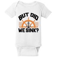 Boat Captain For Boater Wo Cool Boating Baby Bodysuit