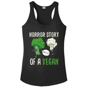 Broccoli Cauliflower Ghost Horror Story Of A Vegan Halloween Cool Gift Ladies PosiCharge Competitor Racerback Tank