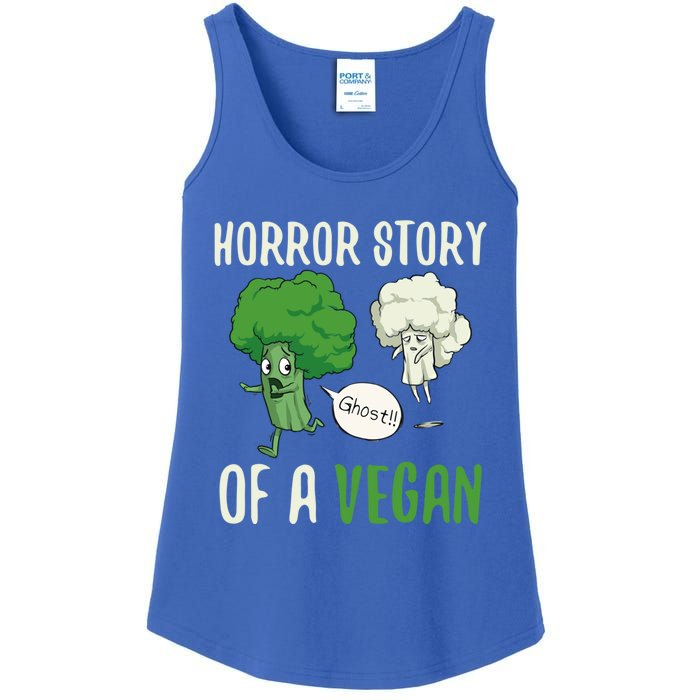 Broccoli Cauliflower Ghost Horror Story Of A Vegan Halloween Cool Gift Ladies Essential Tank