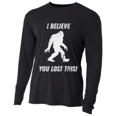 Bigfoot Circle Game I Believe You Lost This Graphic Cooling Performance Long Sleeve Crew