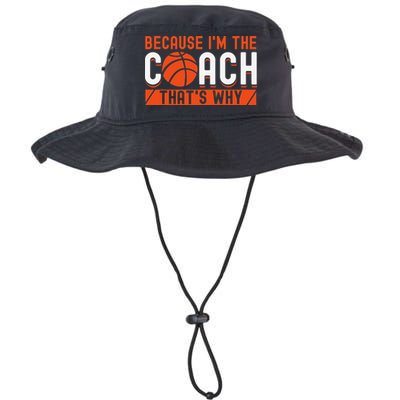 Basketball Coach Game Because I'm The Coach That's Why Bucket Hat