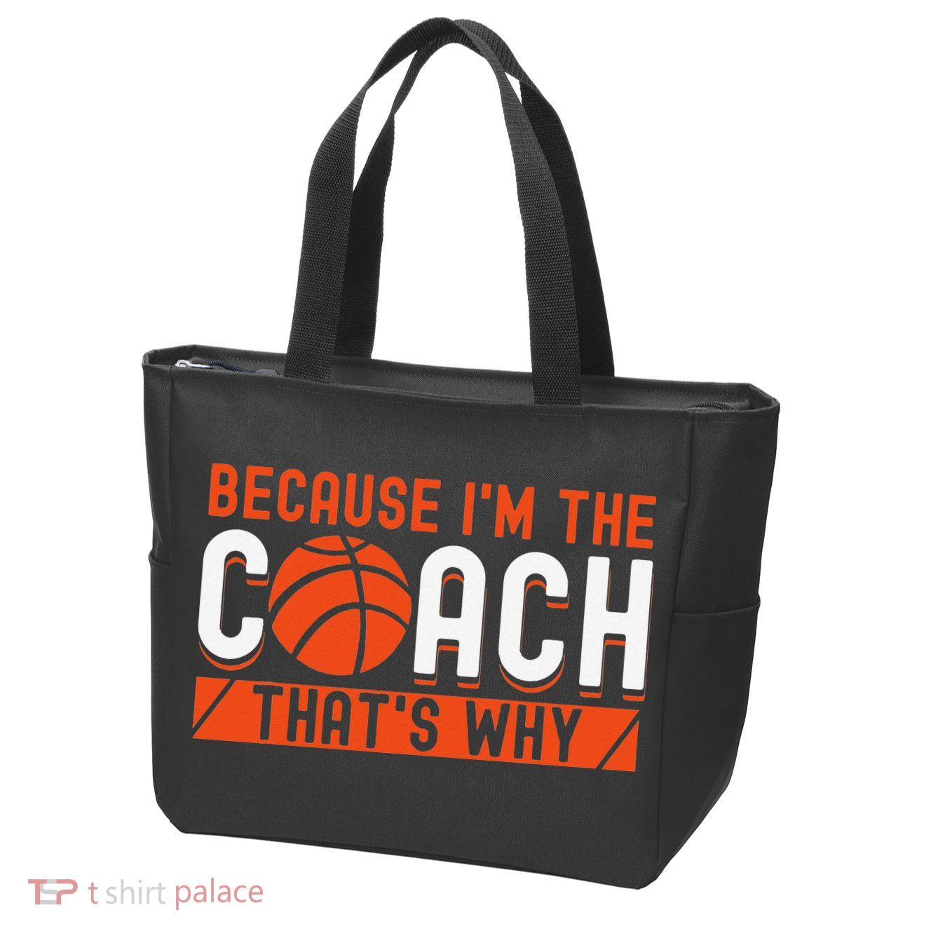 Basketball Coach Game Because I'm The Coach That's Why Zip Tote Bag