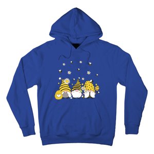 Bees Cute Gnomes Beekeeper Yellow Sunflower Funny Gift Hoodie