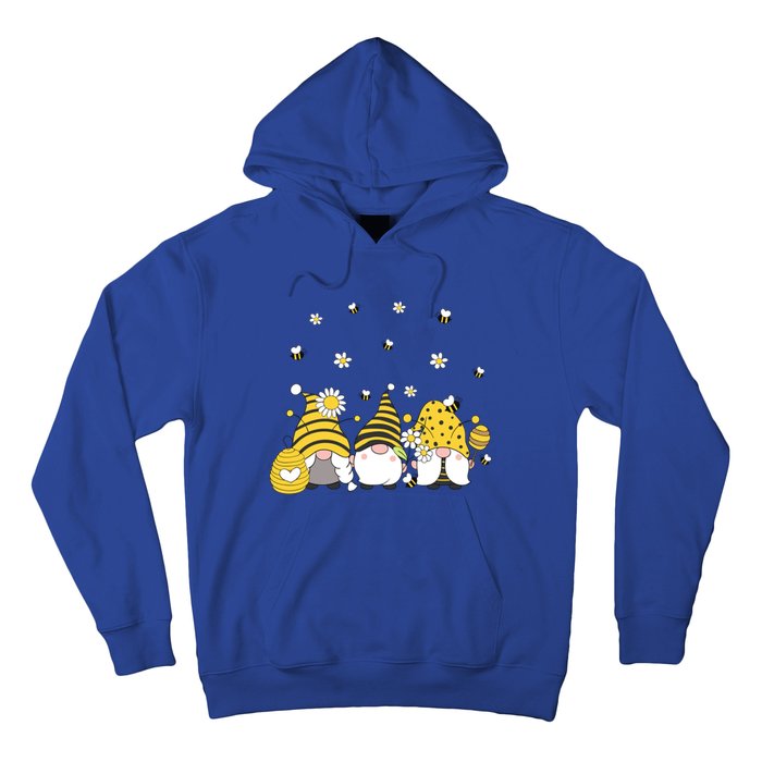 Bees Cute Gnomes Beekeeper Yellow Sunflower Funny Gift Hoodie