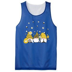 Bees Cute Gnomes Beekeeper Yellow Sunflower Funny Gift Mesh Reversible Basketball Jersey Tank