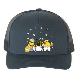 Bees Cute Gnomes Beekeeper Yellow Sunflower Funny Gift Yupoong Adult 5-Panel Trucker Hat