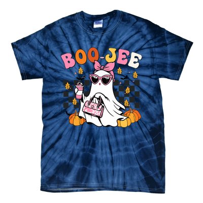 Boojee Cute Ghost Coffee Funny Halloween Tie-Dye T-Shirt