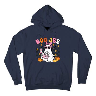 Boojee Cute Ghost Coffee Funny Halloween Tall Hoodie