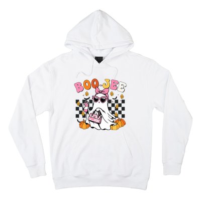 Boojee Cute Ghost Coffee Funny Halloween Hoodie