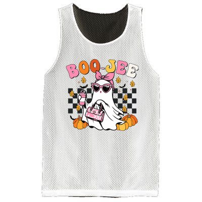 Boojee Cute Ghost Coffee Funny Halloween Mesh Reversible Basketball Jersey Tank