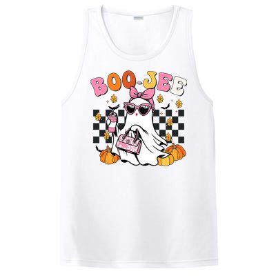 Boojee Cute Ghost Coffee Funny Halloween PosiCharge Competitor Tank