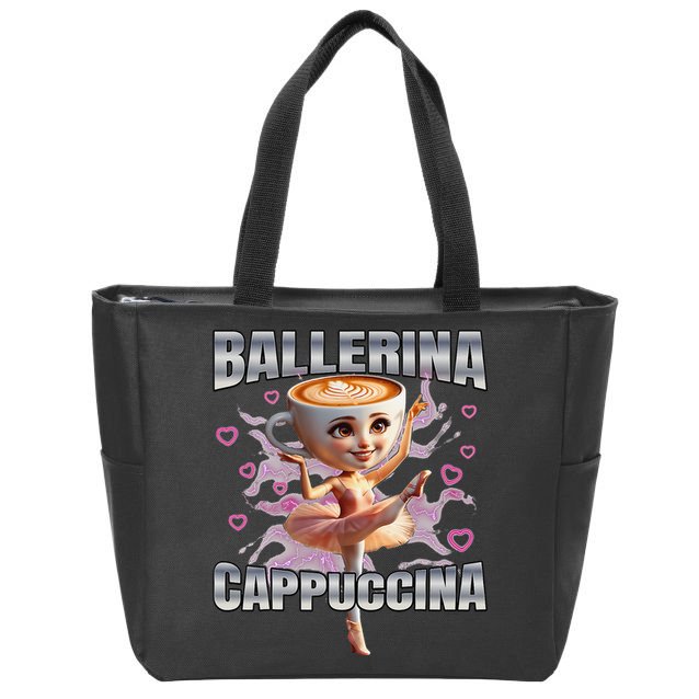 Ballerina Cappuccino Gift Zip Tote Bag