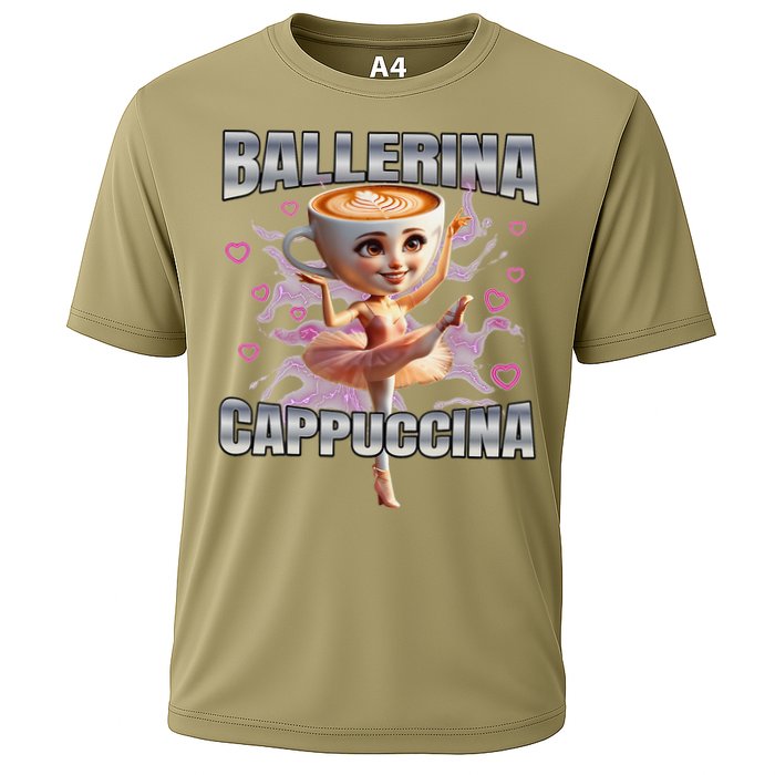 Ballerina Cappuccino Gift Cooling Performance Crew T-Shirt