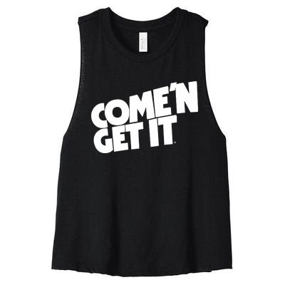 Brothers Comen Get It Women's Racerback Cropped Tank