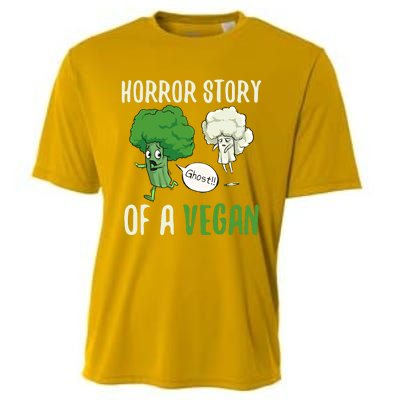 Broccoli Cauliflower Ghost Horror Story Of A Vegan Halloween Gift Cooling Performance Crew T-Shirt