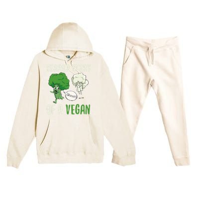 Broccoli Cauliflower Ghost Horror Story Of A Vegan Halloween Gift Premium Hooded Sweatsuit Set