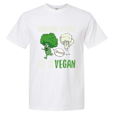 Broccoli Cauliflower Ghost Horror Story Of A Vegan Halloween Gift Garment-Dyed Heavyweight T-Shirt