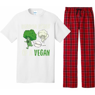 Broccoli Cauliflower Ghost Horror Story Of A Vegan Halloween Gift Pajama Set