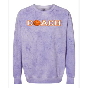 Basketball Coach Gift Colorblast Crewneck Sweatshirt