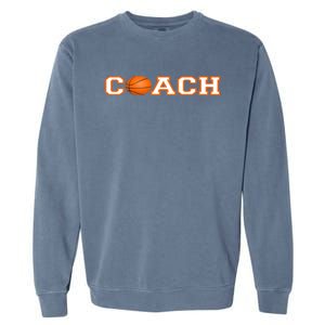 Basketball Coach Gift Garment-Dyed Sweatshirt