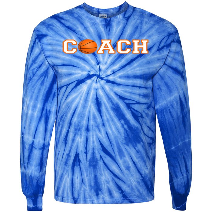 Basketball Coach Gift Tie-Dye Long Sleeve Shirt