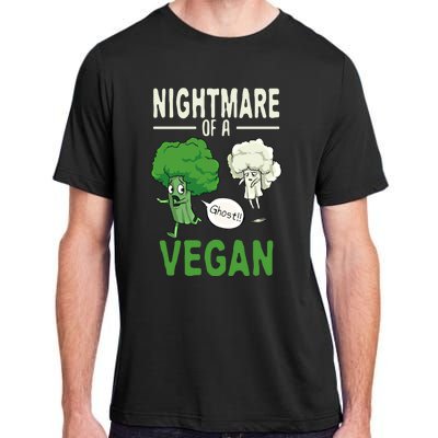 Broccoli Cauliflower Ghost Nightmare Of A Vegan Halloween Gift Adult ChromaSoft Performance T-Shirt