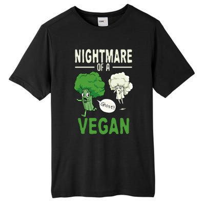 Broccoli Cauliflower Ghost Nightmare Of A Vegan Halloween Gift Tall Fusion ChromaSoft Performance T-Shirt