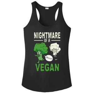 Broccoli Cauliflower Ghost Nightmare Of A Vegan Halloween Gift Ladies PosiCharge Competitor Racerback Tank