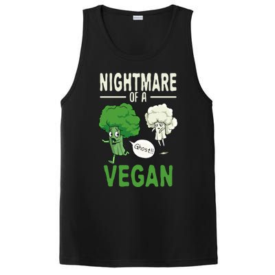 Broccoli Cauliflower Ghost Nightmare Of A Vegan Halloween Gift PosiCharge Competitor Tank