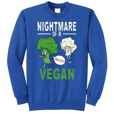 Broccoli Cauliflower Ghost Nightmare Of A Vegan Halloween Gift Sweatshirt