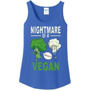 Broccoli Cauliflower Ghost Nightmare Of A Vegan Halloween Gift Ladies Essential Tank