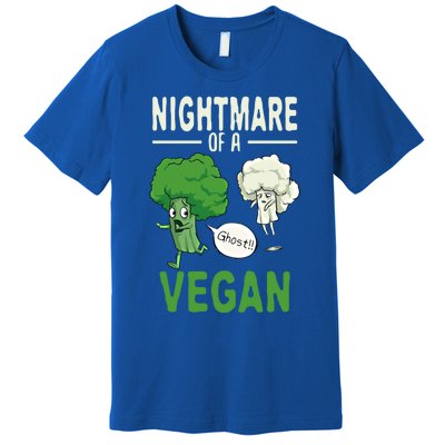 Broccoli Cauliflower Ghost Nightmare Of A Vegan Halloween Gift Premium T-Shirt