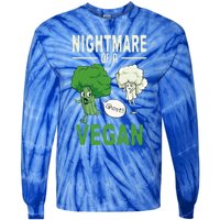 Broccoli Cauliflower Ghost Nightmare Of A Vegan Halloween Gift Tie-Dye Long Sleeve Shirt