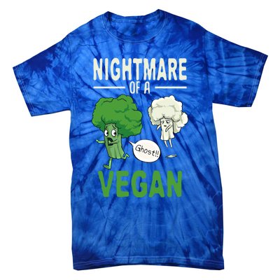 Broccoli Cauliflower Ghost Nightmare Of A Vegan Halloween Gift Tie-Dye T-Shirt