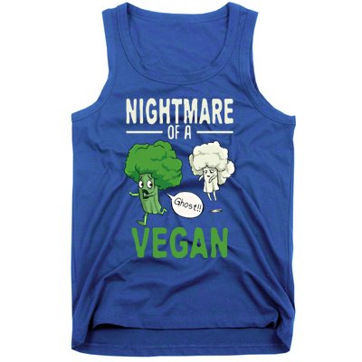 Broccoli Cauliflower Ghost Nightmare Of A Vegan Halloween Gift Tank Top