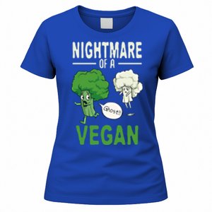 Broccoli Cauliflower Ghost Nightmare Of A Vegan Halloween Gift Women's T-Shirt