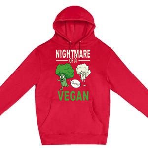 Broccoli Cauliflower Ghost Nightmare Of A Vegan Halloween Gift Premium Pullover Hoodie