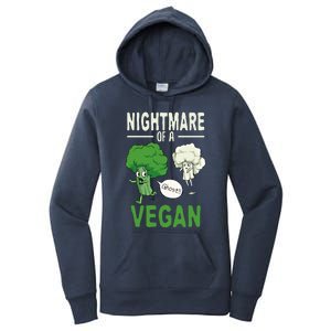 Broccoli Cauliflower Ghost Nightmare Of A Vegan Halloween Gift Women's Pullover Hoodie