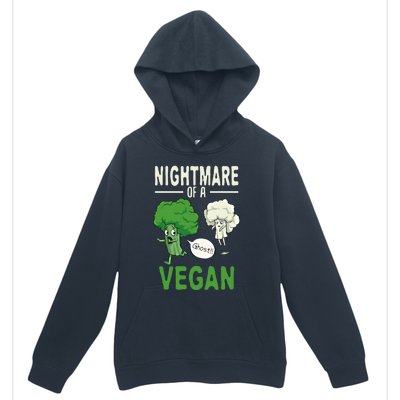 Broccoli Cauliflower Ghost Nightmare Of A Vegan Halloween Gift Urban Pullover Hoodie