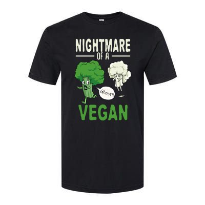 Broccoli Cauliflower Ghost Nightmare Of A Vegan Halloween Gift Softstyle CVC T-Shirt