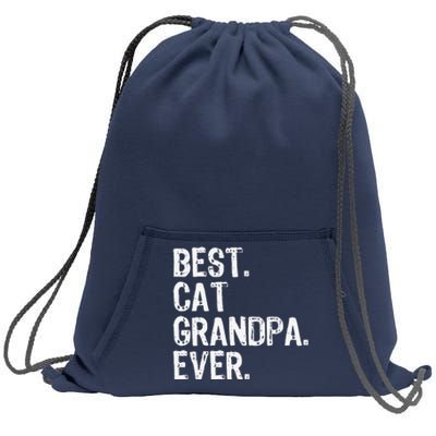 Best Cat Grandpa Ever Funny Cool Sweatshirt Cinch Pack Bag