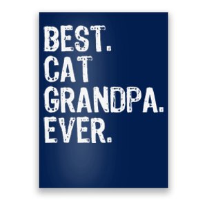 Best Cat Grandpa Ever Funny Cool Poster