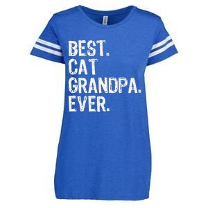 Best Cat Grandpa Ever Funny Cool Enza Ladies Jersey Football T-Shirt