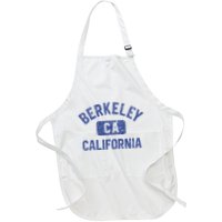 Berkeley California Gym Style Yellow W Distress Blue Print Apron
