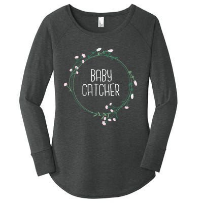 Baby Catcher Gynecology Doula Midwifery Childbirth Worker Women's Perfect Tri Tunic Long Sleeve Shirt