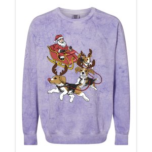 Beagle Christmas Gift Colorblast Crewneck Sweatshirt